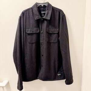 Ezekiel Wool Blend Shirt Jacket | Sz XL